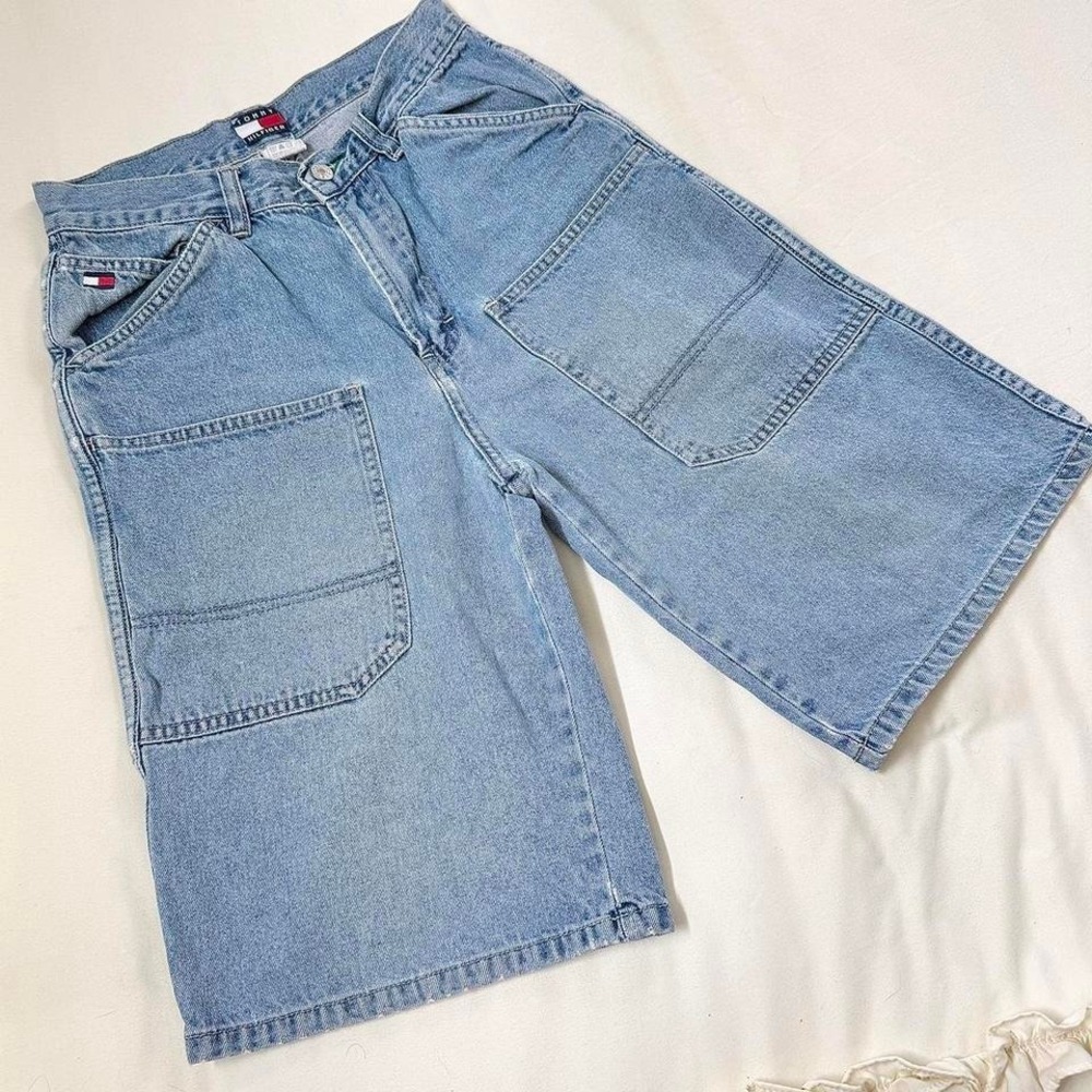 Y2K‎ tommy hilfiger denim jorts size 14 fits 24"